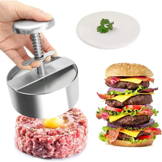 Round Hamburger Meat Press